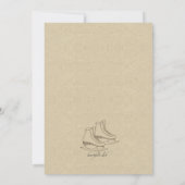 Invitation Partie de patinage sur glace (Dos)