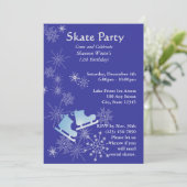 Invitation Partie de patinage sur glace (Debout devant)