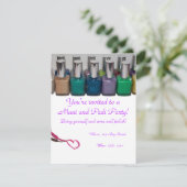 Invitation Partie de pédicurie de manucure (Debout devant)