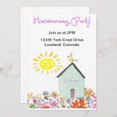 Invitation Partie de pendaison de crémaillère ! (Devant / Derrière)