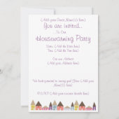 Invitation Partie de pendaison de crémaillère (Dos)