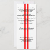 Invitation Partie de performance surchargée personnalisée (Dos)