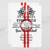 Invitation Partie de performance surchargée personnalisée (Devant / Derrière)