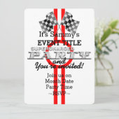 Invitation Partie de performance surchargée personnalisée (Debout devant)