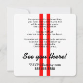 Invitation Partie de performance surchargée personnalisée (Dos)