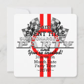 Invitation Partie de performance surchargée personnalisée (Devant)