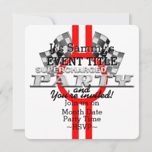 Invitation Partie de performance surchargée personnalisée