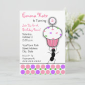 Invitation Partie de pique-nique de l'anniversaire des (Debout devant)