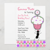 Invitation Partie de pique-nique de l'anniversaire des (Devant / Derrière)