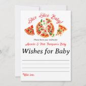 Invitation Partie de pizza italienne Slice Baby shower Jeu (Devant)