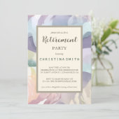 Invitation Partie de retrait de l'aquarelle Abstraite contemp (Debout devant)