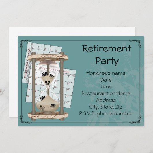 Invitation Partie de retraite (Devant / Derrière)