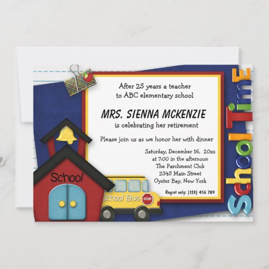 Invitation Partie de retraite (Devant)