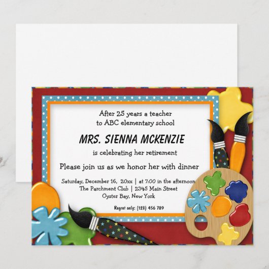 Invitation Partie de retraite (Devant / Derrière)