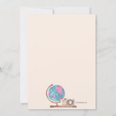 Invitation Partie de retraite à thème de voyage (Dos)