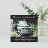 Invitation Partie de retraite antique de camion (Debout devant)