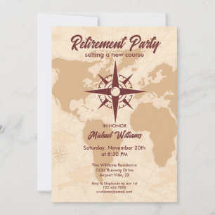 Invitation Partie de retraite Compass Nouveau roulement