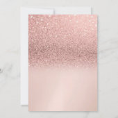 Invitation Partie de retraite de la Parties scintillant d'or (Dos)