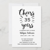 Invitation Partie de retraite de la Parties scintillant d'or (Devant)