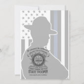 Invitation Partie de retraite de la patrouille routière (Dos)