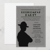 Invitation Partie de retraite de la patrouille routière noire (Devant / Derrière)