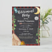 Invitation Partie de retraite de l'extérieur du camping (Debout devant)