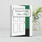 Invitation Partie de retraite de porte ouverte (Debout devant)