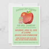 Invitation Partie de retraite de professeur (Devant)