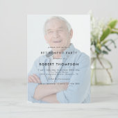 Invitation Partie de retraite de superposition de texte de ph (Debout devant)