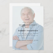 Invitation Partie de retraite de superposition de texte de ph (Devant / Derrière)