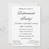 Invitation Partie de retraite des gratte-ciels de constructio (Dos)