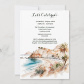 Invitation Partie de retraite du thème Voyage (Dos)