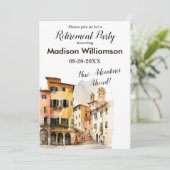 Invitation Partie de retraite du thème Voyage (Debout devant)