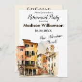 Invitation Partie de retraite du thème Voyage (Devant / Derrière)