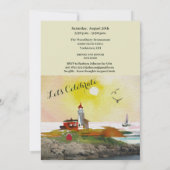 Invitation Partie de retraite du thème Voyage (Dos)