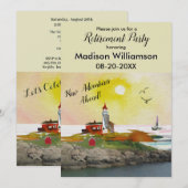 Invitation Partie de retraite du thème Voyage (Devant / Derrière)
