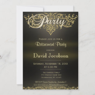 Invitation Partie de retraite Élégance moderne