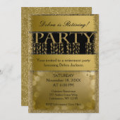 Invitation Partie de retraite | Élégant plaisir (Devant / Derrière)