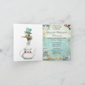 Invitation Partie de retraite folle du pays des merveilles de (Intérieur)