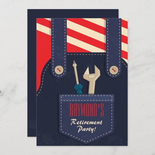 Invitation Partie de retraite globale (Devant / Derrière)