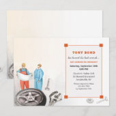 Invitation Partie de retraite mécanique automatique (Devant / Derrière)