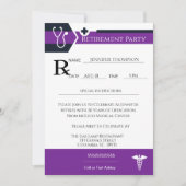 Invitation Partie de retraite Médicale du carnet d'ordonnance (Devant)