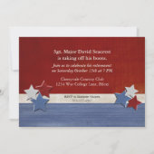 Invitation Partie de retraite militaire (Dos)