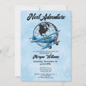 Invitation Partie de retraite Prochain plan de voyage aventur (Devant)