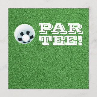 Invitation Partie de retraite - thème de golf - PAR-TEE !