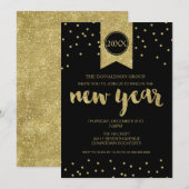 Invitation Partie de réveillon de la Saint Sylvestre, (Devant / Derrière)