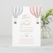 Invitation Partie de révélation de genre de ballon à air chau (Debout devant)