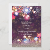 Invitation Partie de scintillement de réveillon de la Saint (Dos)