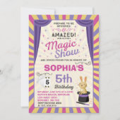 Invitation Partie de spectacle de magie d'invitation (Devant)