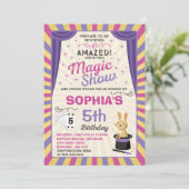 Invitation Partie de spectacle de magie d'invitation (Debout devant)